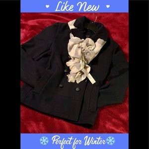 |🚨{SALE} Like New Ladies Wool Peacoat & New Scarf